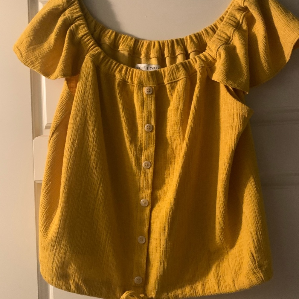 Madewell Golden-yellow top